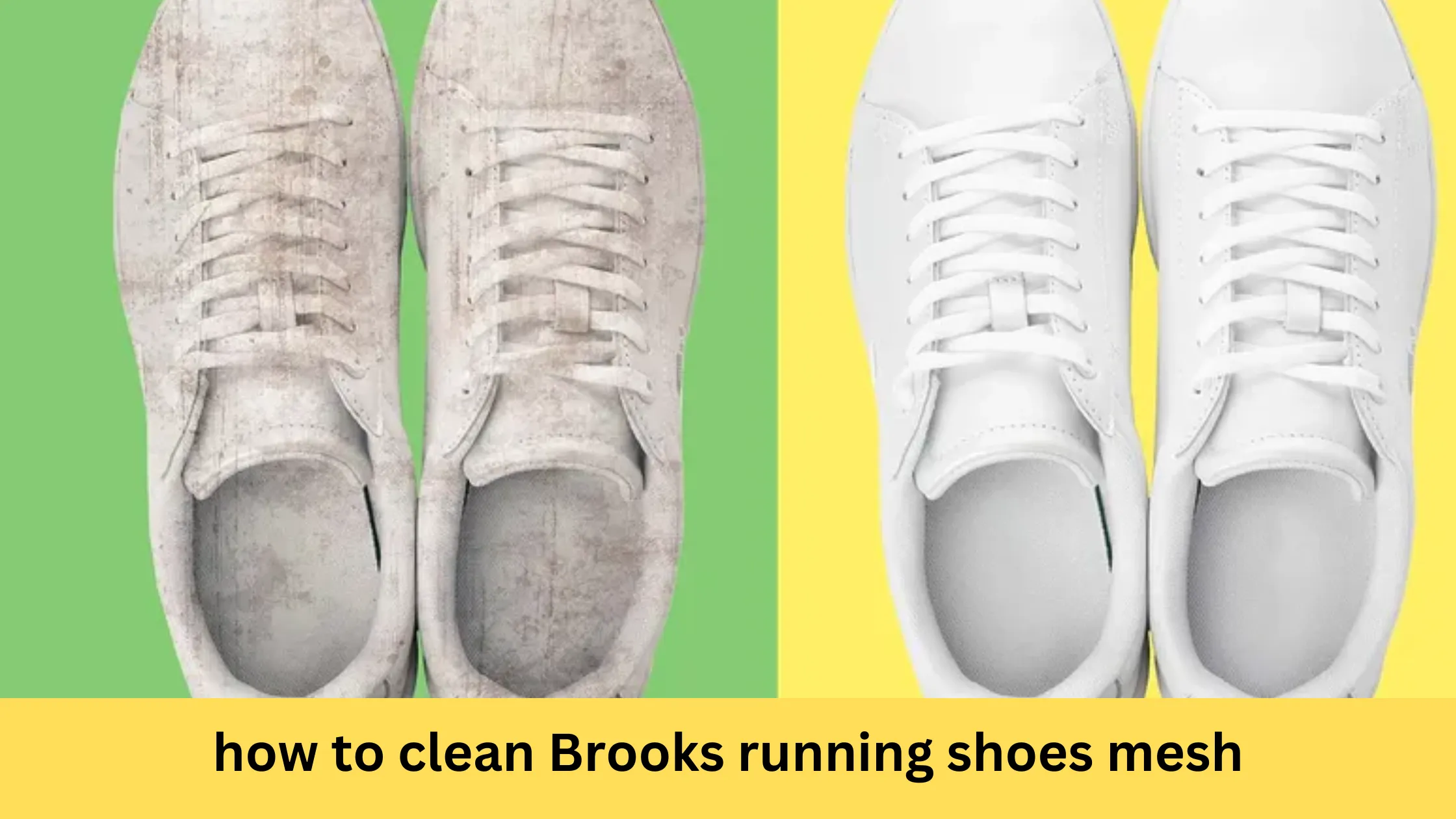 how to clean Brooks running shoes mesh